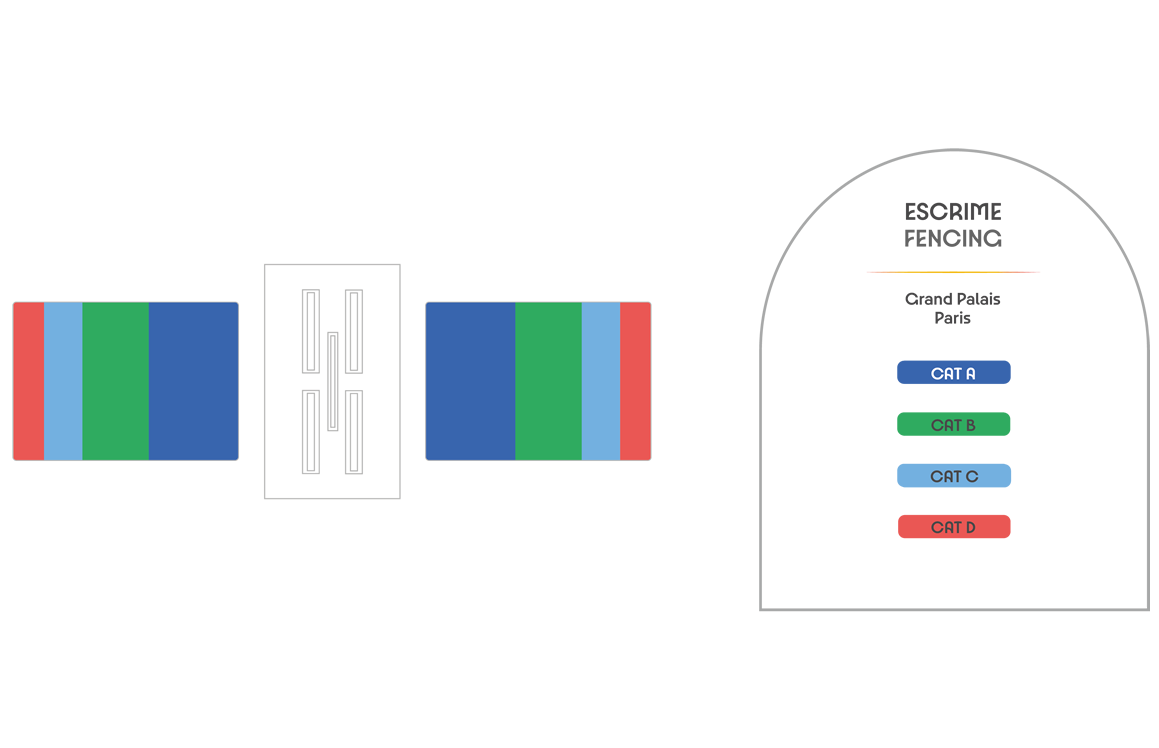 Grand Palais   Fencing seating plan