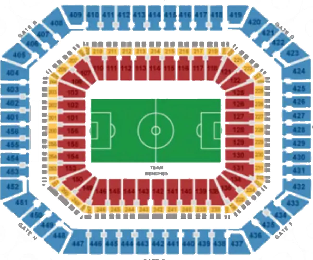 Hard Rock Miami Stadium seating plan