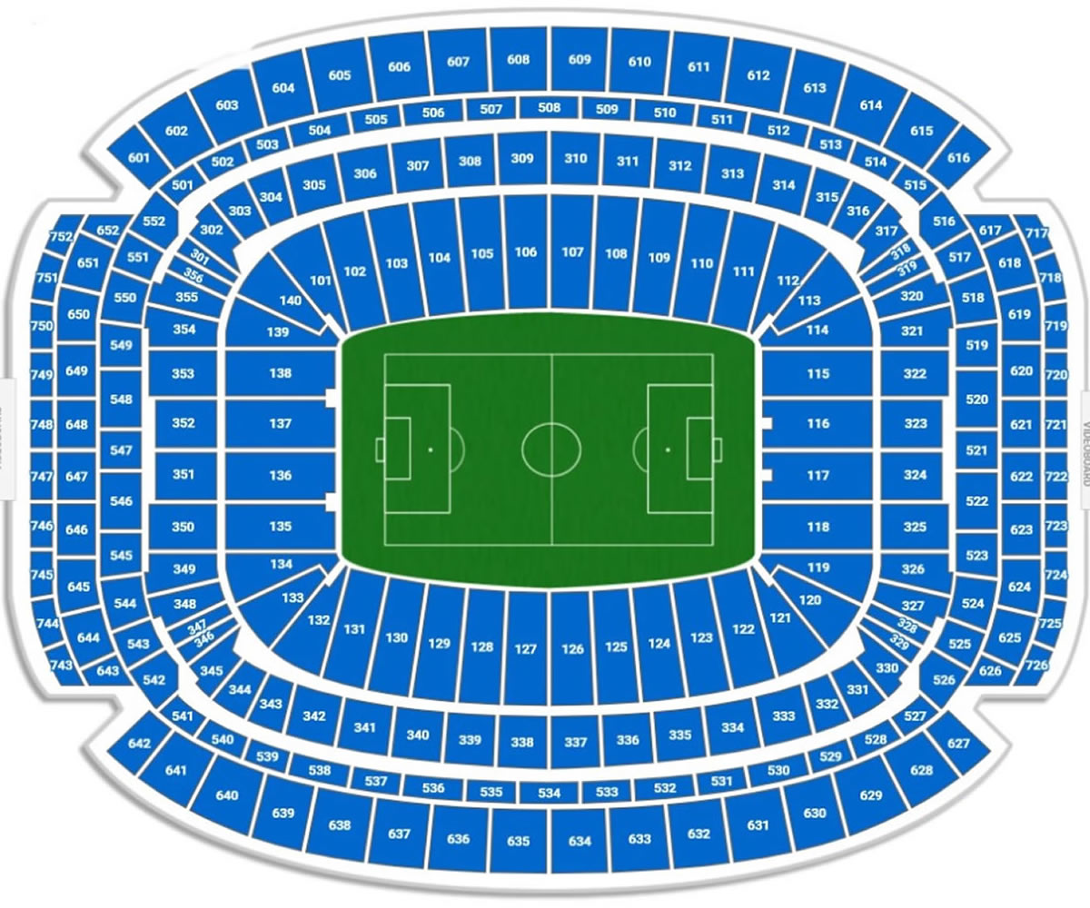 NRG Houston Stadium seating plan