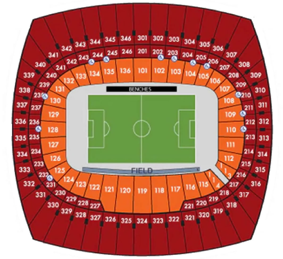 GEHA Field at Arrowhead Kansas City Stadium seating plan