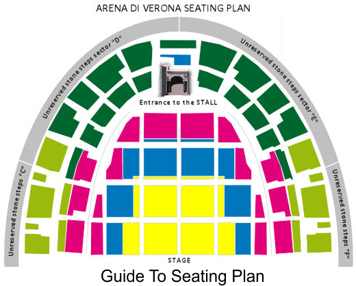 Verona Arena seating plan