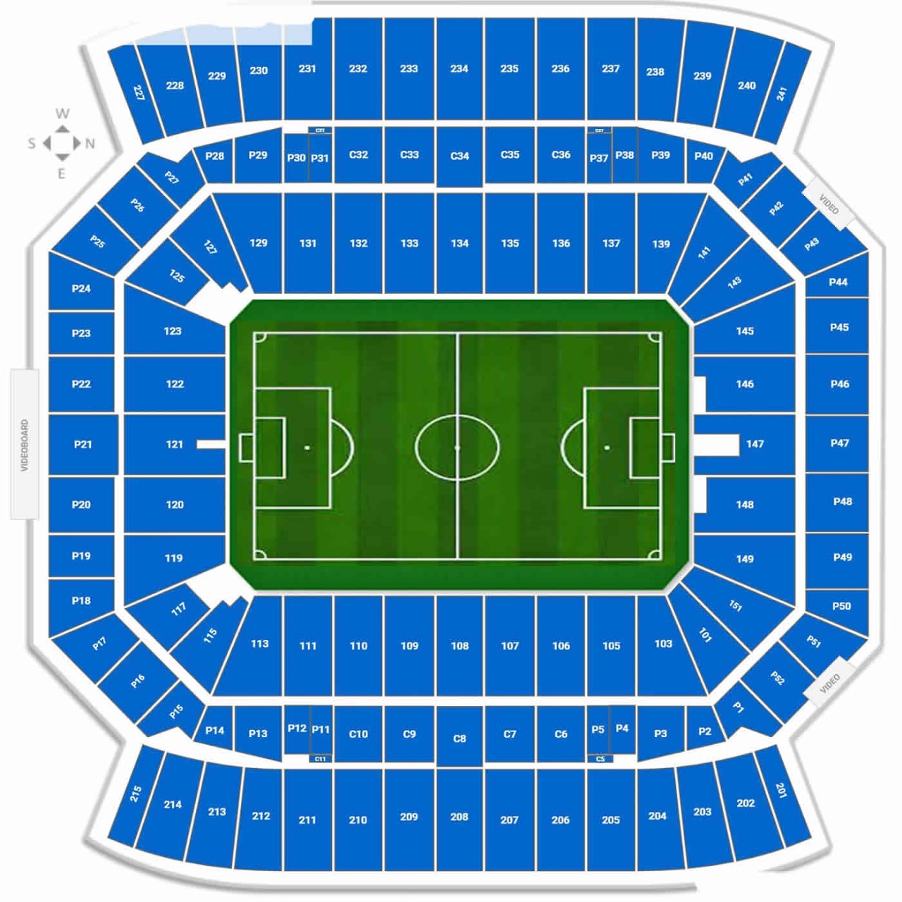 Camping World Stadium seating plan