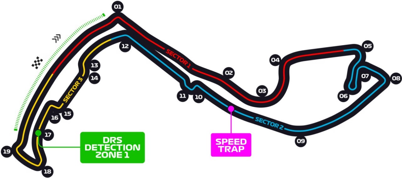Circuit de Monaco seating plan